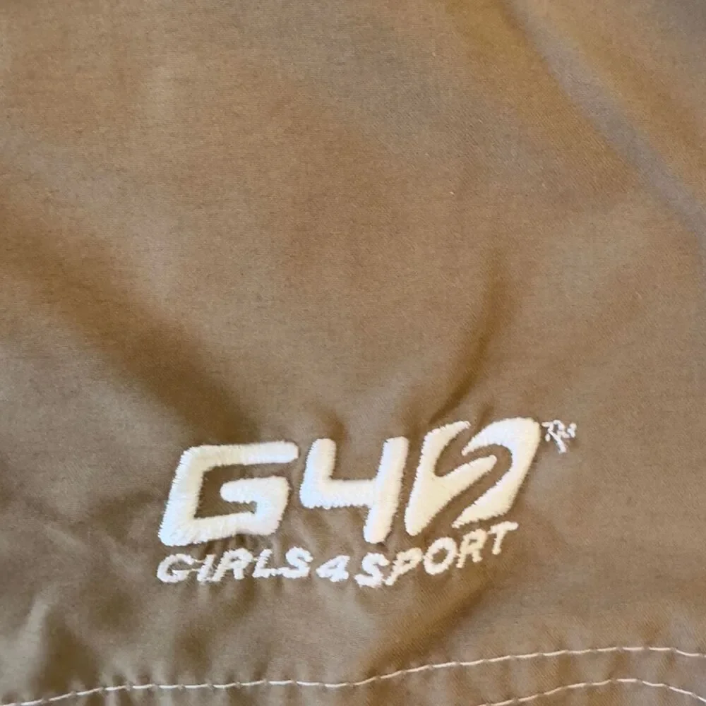 Girls4Sport Tan Lace-Up Board Shorts (Size XL)